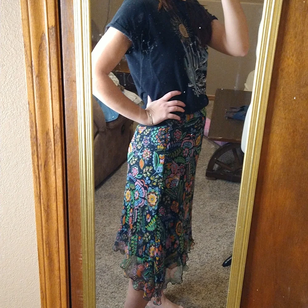 Spenser Jeremy Silk Floral Skirt - Picture 4 of 5